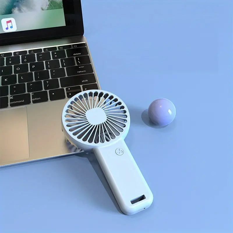 Portable Mini Handheld USB Rechargeable Fan – Compact Personal Cooling Fan for Travel, Office & Outdoor Use