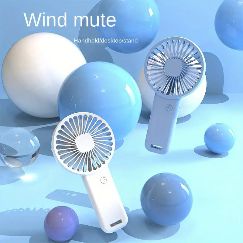 Portable Mini Handheld USB Rechargeable Fan – Compact Personal Cooling Fan for Travel, Office & Outdoor Use