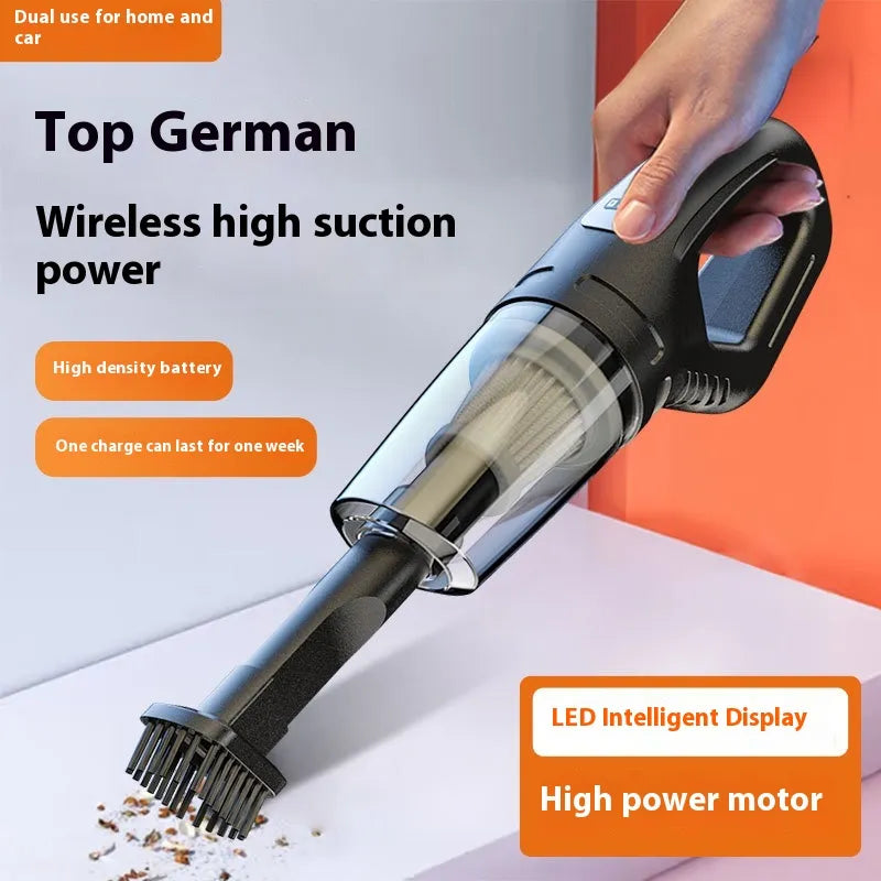 Powerful Rechargeable Handheld Vacuum Cleaner – Car & Home Use