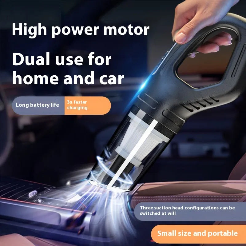 Powerful Rechargeable Handheld Vacuum Cleaner – Car & Home Use