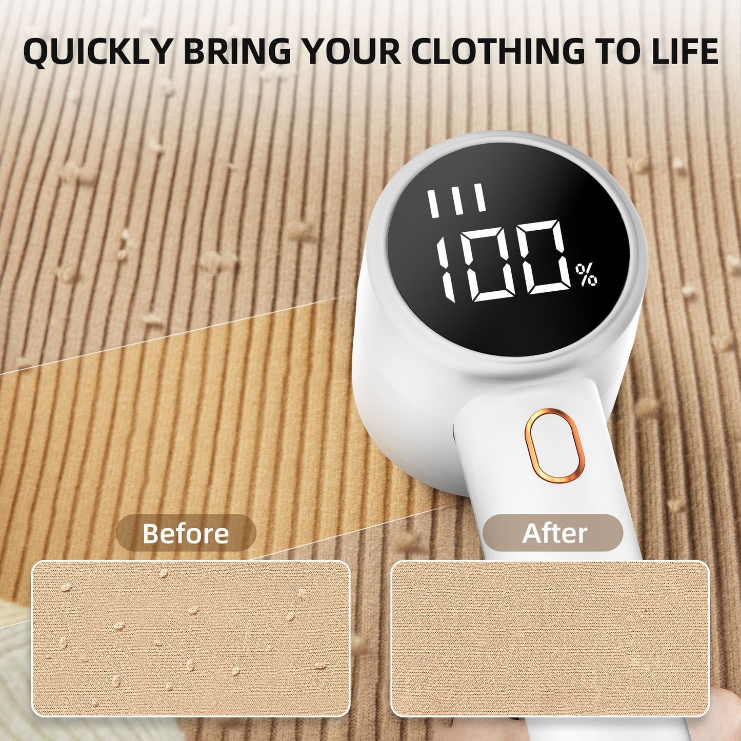 Portable Electric Lint Remover – Rechargeable Fabric Shaver for Clothes, Sweaters & Coats